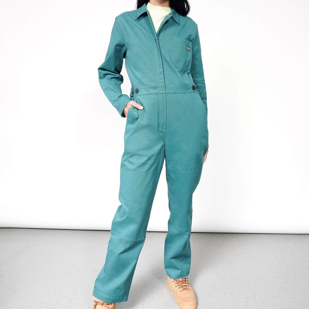Wildfang Long Sleeve Coveralls teal/marine